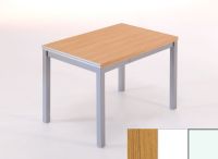 Logo Table saturne ext 135x80 - plateau chene - pieds blanc - ceinture en metalique blanc 2796_chene_blanc_mt-blanc