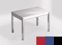 Logo Table mensa 100x60 extension melamin� - plateau stellar eros - pieds noir - ceinture en bois laque b 2331_stellar-eros_noir_bl-b