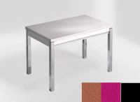 Logo Table mensa ext 110x70 - plateau naranja fuego - pieds noir - ceinture en bois laque magenta energy 2321_naranja-fuego_noir_bl-m