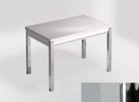 Logo Table mensa ext 100x60 - plateau khenso - pieds chrome - ceinture en bois laque argent 2320_khenso_chrome_bl-argent