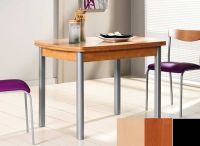 Logo Table hercule 100x60 - plateau hetre - pieds noir - ceinture en bois laque cerisier 1986_hetre_noir_bl-cerisier