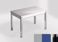 Logo Table mensa ext 110x70 - plateau khenso - pieds chrome - ceinture en bois laque bleu enjoy 2321_khenso_chrome_bl-bleu-enjoy