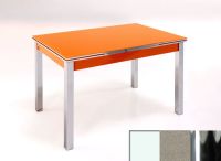 Logo Table mensa ext 100x60 - plateau blanc - pieds chrome - ceinture en bois laque inox 2035_blanc_chrome_bl-inox