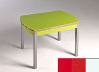 Logo Table hercule 115x75 - plateau rouge - pieds blanc - ceinture en bois laque rouge 1992_rouge_blanc_bl-rouge