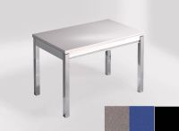 Logo Table mensa ext 110x70 - plateau gris expo - pieds noir - ceinture en bois laque bleu enjoy 2321_gris-expo_noir_bl-bleu-enjoy