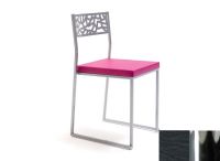 Logo Chaise spiree - assise en skaitech noir - pieds chrome 2299_sk-noir_chrome