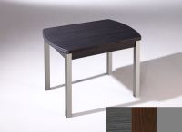 Logo Table hercule ext 115x75 - plateau cendre - pieds argent - ceinture en polymere wengue 2903_cendre_argent_pl-wengue