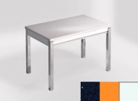 Logo Table mensa 100x60 extension melamin� - plateau stellar marina - pieds blanc - ceinture en bois laqu 2331_stellar-marina_blanc_b
