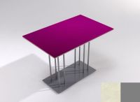 Logo Table ph�nix 110x70 - plateau yukon - pieds argent 2735_yukon_argent