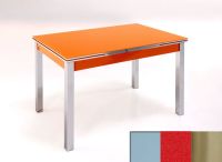 Logo Table mensa ext 100x60 - plateau gris - pieds inox - ceinture en bois laque rouge 2035_gris_inox_bl-rouge