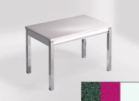 Logo Table mensa ext 100x60 - plateau stellar verde - pieds blanc - ceinture en bois laque magenta energy 2320_stellar-verde_blanc_bl