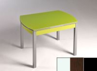 Logo Table hercule 115x75 - plateau blanc - pieds noir - ceinture en bois laque wengue 1992_blanc_noir_bl-wengue