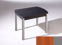 Logo Table hercule ext. 130x80 - plateau cerisier - pieds argent - ceinture en polymere cerisier 2904_cerisier_argent_pl-cerisier