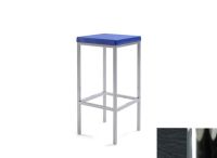 Logo Tabouret iris 77 - assise en skaitech noir - pieds chrome 2732_sk-noir_chrome
