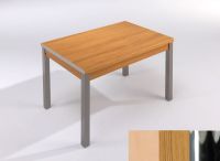 Logo Table mensa ext 135x80 - plateau hetre - pieds chrome - ceinture en polymere chene 2044_hetre_chrome_pl-chene