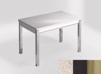 Logo Table mensa ext 110x70 - plateau stellar blanco - pieds inox - ceinture en bois laque noir 2321_stellar-blanco_inox_bl-noir