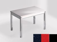 Logo Table mensa 110x70 extension m�lamin� - plateau stellar marina - pieds noir - ceinture en bois laque 2332_stellar-marina_noir_bl