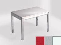 Logo Table mensa 100x60 extension melamin� - plateau stellar eros - pieds blanc - ceinture en bois laque  2331_stellar-eros_blanc_bl-
