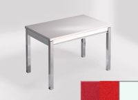 Logo Table mensa ext 100x60 - plateau stellar eros - pieds blanc - ceinture en bois laque rouge 2320_stellar-eros_blanc_bl-rouge