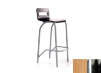 Logo Tabouret tulipe 77 - assise en hetre vernis chene - pieds chrome 2657_hv-chene_chrome
