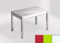 Logo Table mensa 100x60 extension melamin� - plateau stellar eros - pieds blanc - ceinture en bois laque  2331_stellar-eros_blanc_bl-