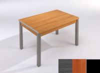 Logo Table mensa ext 135x80 - plateau cendre - pieds noir - ceinture en polymere cerisier 2044_cendre_noir_pl-cerisier