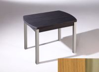 Logo Table hercule ext. 130x80 - plateau chene - pieds inox - ceinture en polymere chene 2904_chene_inox_pl-chene