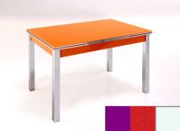 Logo Table mensa ext 100x50 - plateau magenta - pieds blanc - ceinture en bois laque rouge 2032_magenta_blanc_bl-rouge