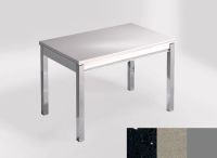 Logo Table mensa ext 110x70 - plateau stellar negro - pieds argent - ceinture en bois laque inox 2321_stellar-negro_argent_bl-inox
