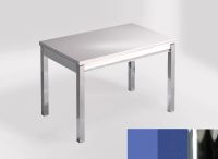 Logo Table mensa ext 110x70 - plateau azul enjoy - pieds chrome - ceinture en bois laque bleu enjoy 2321_azul-enjoy_chrome_bl-bleu-en