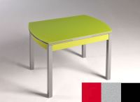 Logo Table hercule 130x80 - plateau rouge - pieds noir - ceinture en bois laque argent 2000_rouge_noir_bl-argent