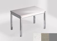 Logo Table mensa ext 100x60 - plateau mont blanc - pieds argent - ceinture en bois laque inox 2320_mont-blanc_argent_bl-inox