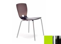 Logo Chaise n�nuphar - assise en laque vert - pieds chrome 1924_la-vert_chrome