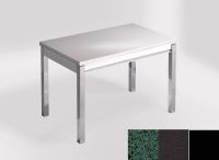Logo Table mensa ext 100x60 - plateau stellar verde - pieds noir - ceinture en bois laque noir 2320_stellar-verde_noir_bl-noir
