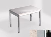 Logo Table mensa ext 110x70 - plateau stellar blanco - pieds chrome - ceinture en bois laque argent 2321_stellar-blanco_chrome_bl-arg