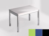 Logo Table mensa ext 100x60 - plateau verde fun - pieds noir - ceinture en bois laque bleu enjoy 2320_verde-fun_noir_bl-bleu-enjoy