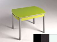 Logo Table hercule 105x60 - plateau noir - pieds blanc - ceinture en bois laque noir 1989_noir_blanc_bl-noir