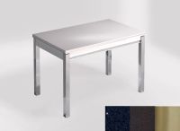 Logo Table mensa ext 110x70 - plateau stellar marina - pieds inox - ceinture en bois laque noir 2321_stellar-marina_inox_bl-noir