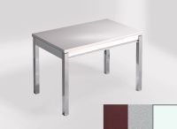 Logo Table mensa 110x70 extension m�lamin� - plateau satori - pieds blanc - ceinture en bois laque argent 2332_satori_blanc_bl-argent