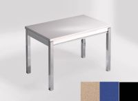 Logo Table mensa 110x70 extension m�lamin� - plateau creme minerva - pieds noir - ceinture en bois laque  2332_creme-minerva_noir_bl-