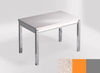 Logo Table mensa ext 100x60 - plateau stellar blanco - pieds argent - ceinture en bois laque orange 2320_stellar-blanco_argent_bl-ora