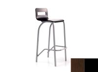 Logo Tabouret tulipe 77 - assise en hetre vernis wengue - pieds noir 2657_hv-wengue_noir