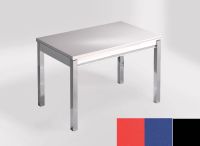 Logo Table mensa ext 110x70 - plateau rojo vital - pieds noir - ceinture en bois laque bleu enjoy 2321_rojo-vital_noir_bl-bleu-enjoy