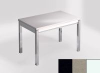 Logo Table mensa ext 100x60 - plateau tao - pieds blanc - ceinture en bois laque inox 2320_tao_blanc_bl-inox