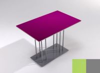 Logo Table ph�nix 110x70 - plateau verde fun - pieds argent 2735_verde-fun_argent