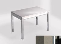 Logo Table mensa ext 110x70 - plateau amazon - pieds chrome - ceinture en bois laque inox 2321_amazon_chrome_bl-inox