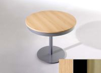 Logo Table centaure 90 - plateau chene - pieds inox - ceinture en metalique noir 2333_chene_inox_mt-noir