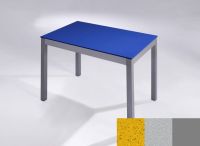 Logo Table licorne 100x60 - h75 - plateau stellar amarillo - pieds argent - ceinture en bois laque argent 3130_stellar-amarillo_argen