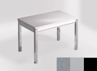 Logo Table mensa ext 110x70 - plateau aluminium nube - pieds noir - ceinture en bois laque argent 2321_aluminium-nube_noir_bl-argent
