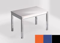 Logo Table mensa ext 100x60 - plateau naranja cool - pieds noir - ceinture en bois laque bleu enjoy 2320_naranja-cool_noir_bl-bleu-en